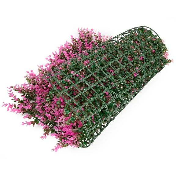Girlsshop Artificial Mat Grass Lawns Wall Hedge Fence Foliage Panel Home Wedding Decor,pink