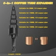 thumbnail image 4 of Cobre 5 En 1 Aire Acondicionado Tubo De Cobre Expansor De Tubo De Cobre Herramienta De Estampado Herramienta De Abocardado Para Expandir Tubos De 1/4 Pulgada 3/8 Pulgada 1/2, 4 of 7