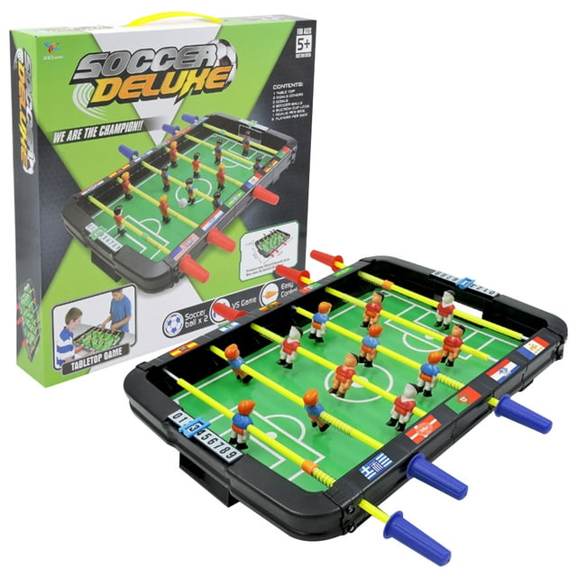 Hemoton Game Table Foosball Football Soccer Tabletop Mini Set Desktop