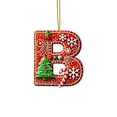 thumbnail image 2 of Candy Cane Alphabet Christmas Ornaments with Red Letters and Berry Design,A to Z Mini Monogram Hanging Pendants for Xmas Tree Decorations,DIY Craft Party Home Holiday Decorative Accents, 2 of 4