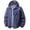 Dark Blue, variant on WIZUTIZ Men's Sun Protection Hooded Jacket Lightweight Solid Color Long Sleeve Pockets Outdoor Hiking Golf Casual Windbreaker