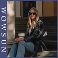 thumbnail image 3 of Gafas de sol WOWSUN Retro 2024 redondas polarizadas UV400 para mujer, 3 of 6