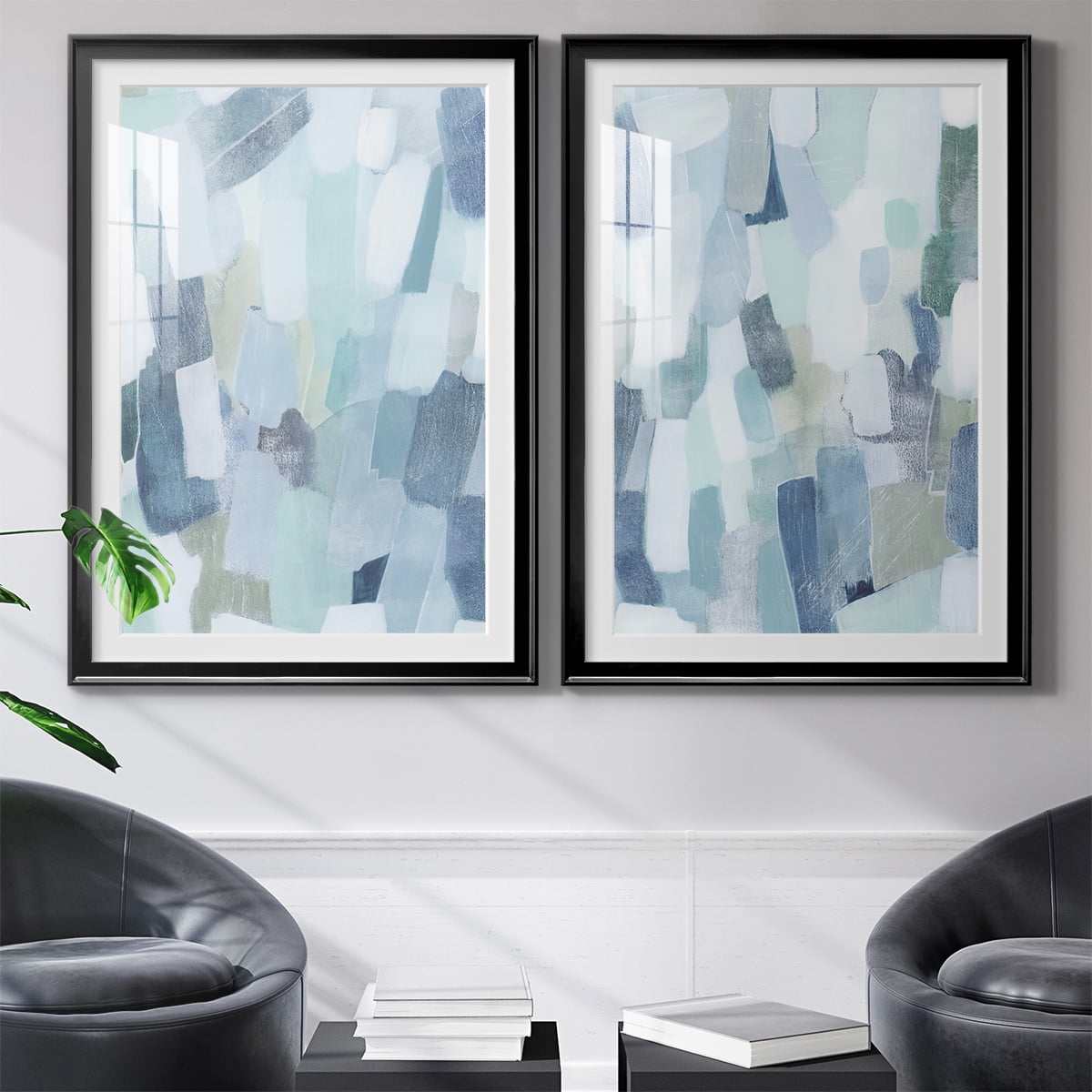 Wexford Home Dusky Gale I Premium Framed Print, 30.5" x 42.5" - Ready to Hang, Black (Set of 2)