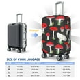 thumbnail image 4 of Yiaed Red Mushrooms Print Travel Luggage Cover Suitcase Protector Fits 18-32 Inch Luggage Wheel Covers Patterned Elastic Luggage Anti-scratch（No luggage）-X-Large, 4 of 5