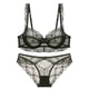thumbnail image 1 of Sujetador transparente ultrafino sin esponja, sujetador de encaje pequeño con pecho grande, ropa interior sexy para mujer, sujetador, 1 of 6