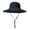 Navy Blue, variant on Mens Summer Sun Hat Fishing Hat Adjustable Chin Strap Foldable Dark Gray