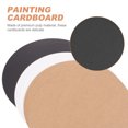 thumbnail image 4 of UPOUART Round Painting Cardboard 33X0.1In White Blank Cardstock Diy Hand Drawing Art Projects 60Pcs, 4 of 8