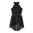 thumbnail image 5 of Haitryli Kids Girls Lace Lyrical Ballet Dance Dress Sleeveless Latin Jazz Contemporary Dancewear Black 12, 5 of 7