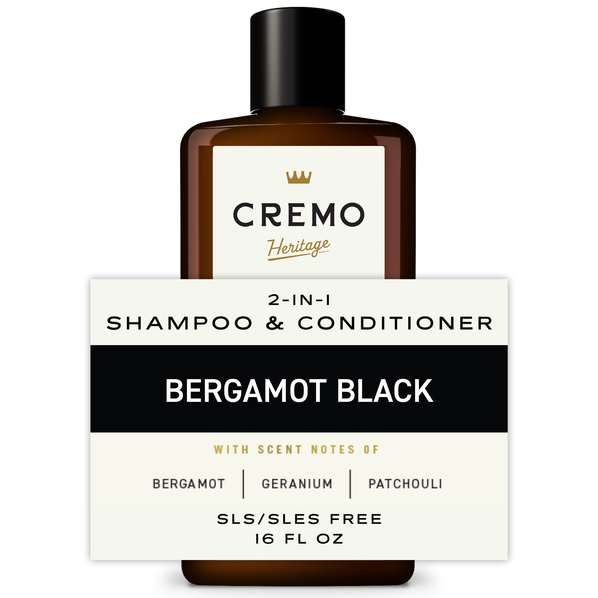 Cremo Heritage 2-in-1 Men's Shampoo & Conditioner, Bergamot