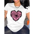 thumbnail image 1 of T-Shirt de Sport Décontracté Simple à Manches Courtes et Col Rond Motif Toile d'Araignée pour Femmes, Confortable pour l'Été pendant les Vacances, 1 of 8