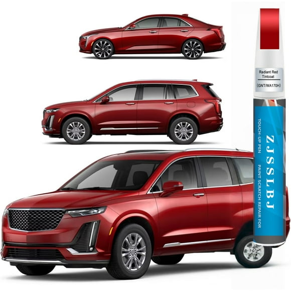 Pintura de Retoque Radiante Roja (GNT/WA170H) Compatible con Cadillac, Bolígrafo de Pintura para Autos, Reparación de Rayones, Pintura de Retoque Dos en uno, Removedor de Rayones Premium para Autos p