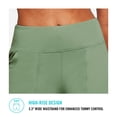 thumbnail image 3 of BALEAF Women's Knee Length Bermuda Long Shorts 10" High Rise Athletic Workout Shorts Walking Running Hiking Shorts Summer Olive Green XL, 3 of 7