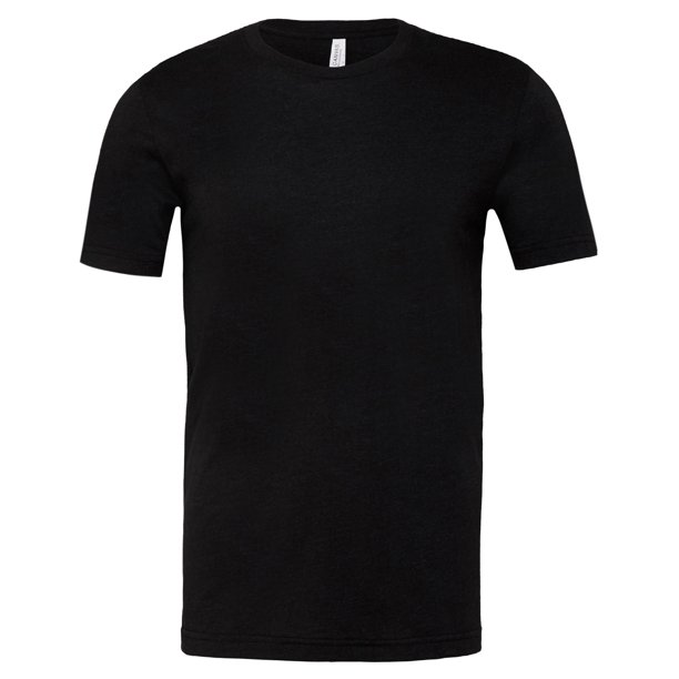 Bella + Canvas - Camiseta para Adultos Unisex (Negro Jaspeado)