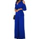 thumbnail image 5 of 2025 Women Summer Jumpsuit Off Shoulder Hollow Out Half Sleeves Deep V Neck High Waist Dress-up Wide Leg Deep Crotch OL Style Summer Jumpsuit Women Cl, 5 of 5
