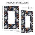 thumbnail image 3 of Kdxio Cute ghost in the flowers Decorator Light Switch or Receptacle Outlet Wall Plate Decorator Wall Plate Child Safe Outlet Cover-Style U, 3 of 6