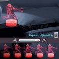 thumbnail image 4 of YSITIAN 3D Baseball Player Night Light,LED Illusion Lamps with Remote Controlle Best Xmas Birthday New Year Gifts G1116-390, 4 of 7