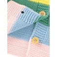thumbnail image 5 of Seyurigaoka Toddlers Knitted Cardigan Rainbow Long Sleeve Single-breasted Tops, 5 of 9