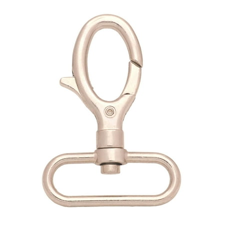 

Fenggtonqii 1.5 Swivel Trigger Lever Snap Hook Lobster Claw Clasp Spring Loaded Clip Oval Ring Ended Silver - Pack of 6