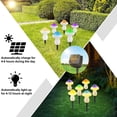 thumbnail image 4 of luces solares con forma de hongo, 8 modelos de luces solares para jardín, luces solares para exterior, focos impermeables para exterior, guirnaldas de luces, decoración de jardín exterior, 4 of 5