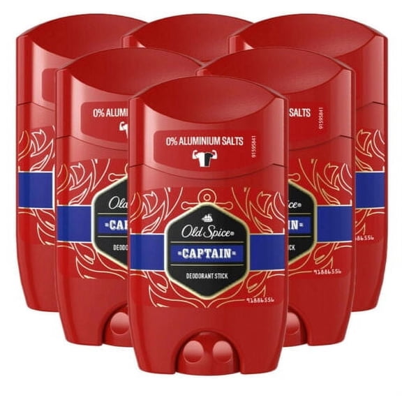 Old Spice Captain Deodorant Stick (6 pack)