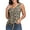 Leopard Dark Khaki, variant on FIUFY Womens Tank Tops Sleeveless Button Down Shirts V Neck Tie Front Knot Tunic Blouses
