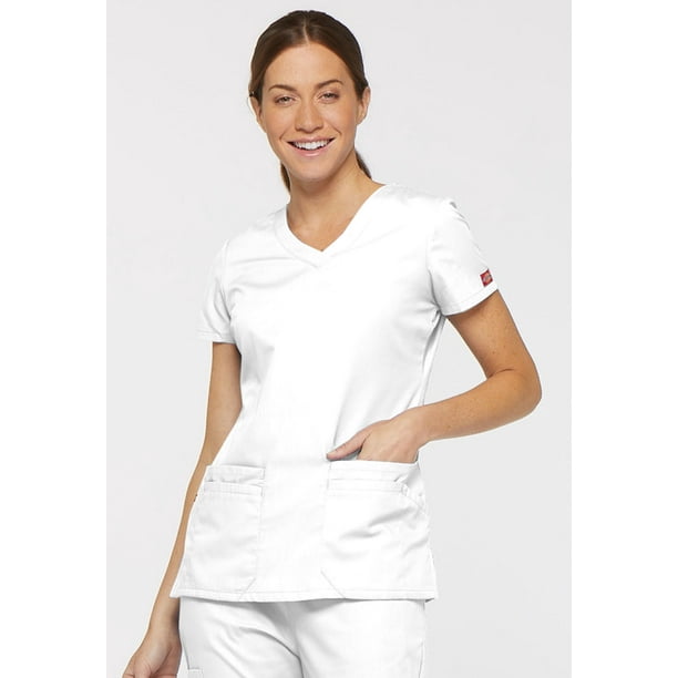 Dickies Dickies EDS Signature Scrubs Top for Women VNeck 85906, XXS