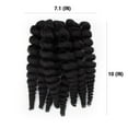 Darling Flexi Rod Curls Crochet Hair 2X Pack, 14 inch, 1B, Female
