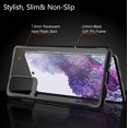 thumbnail image 3 of Case for Samsung Galaxy S20 5G, Carbon Fiber Design [Military Grade Protection] Heavy Duty Shockproof Protective Case, Anti-Scratch Ultra Thin Cover for Galaxy S20, Translucent, 3 of 13