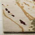 thumbnail image 3 of SAFAVIEH Bella Corine Abstract Paint Splatter Wool Runner Rug, Beige/Green, 2'3" x 7', 3 of 8