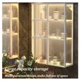 thumbnail image 4 of Wall Mounted Home Bathroom Cabinet w/Doors, Punch- dustproof Toiletries Metal Hanging Cabinet Cosmetics Perfumes Storage Box, Multi Purpose Storage Cabinet Above The Toilet, 4 of 8