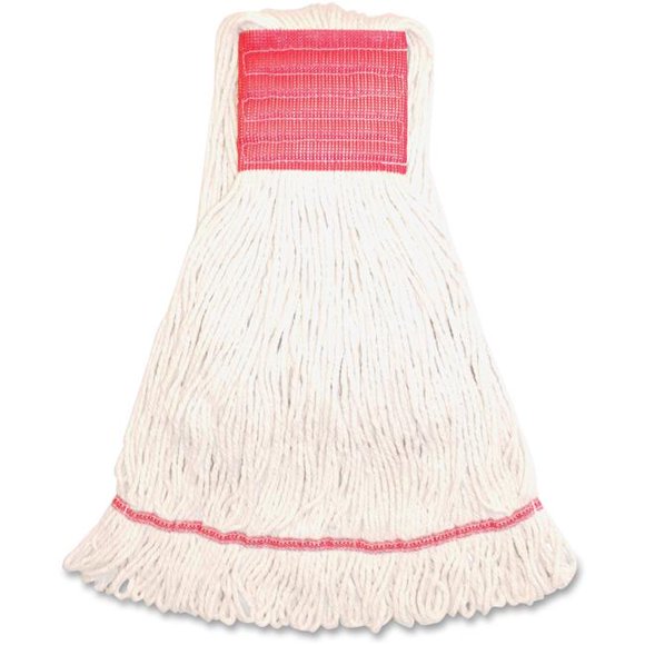 Synthetic Blend Wet Mop Wide Band Loop, Large - White