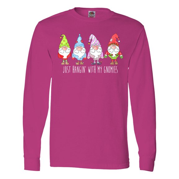 Inktastic Christmas Hangin with My Gnomies Long Sleeve T-Shirt