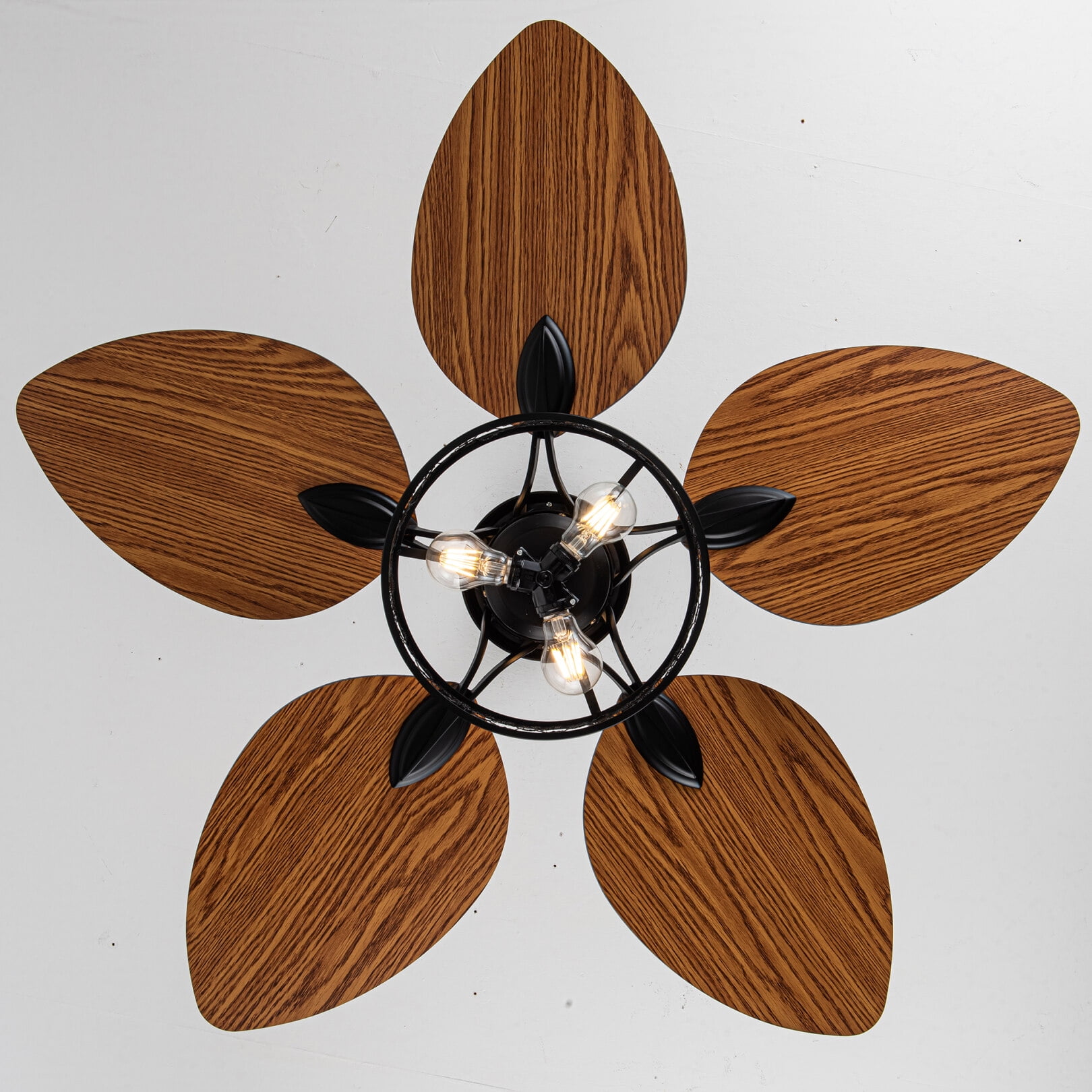 42 Inch Ceiling Fan With Light And Remote Control, Quiet Reversible Dc Motor, 6 Speed Indoor Ceiling Fan For Living Room Bedroom Office And Patio