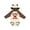 Natural & Brown w Ears, variant on My Mema Loves Me Grandson Gift Boys or Girls Long Sleeve Baby Bodysuit