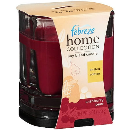 Febreze Soy Candle Cranberry Pear 6 Oz