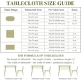 thumbnail image 6 of Oval Rustic Checkered Tablecloth Beige and Gray Heavy Duty Embroidery Cloth Wrinkle Resistant Washable Kitchen Living Room Home Decoration 60 x 84 inches Fabric, 6 of 6