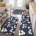 thumbnail image 2 of Pioneer Flower Floral Print Pattern Kitchen Rugs Sets Of 3,Kitchen Runner Rugs Non Skid Washable,Decorative Kitchen Floor Mats for Kitchen,Sink,Laundry,17"x30"+ 17"x47" + 17"x59", 2 of 6