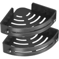 thumbnail image 6 of LOSFTES 2-Shelf Plastic Corner Mount Shower Caddy, Black, 2 Pack, 6 of 10