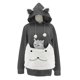 thumbnail image 1 of Women's Pullover Hoodie With Cat Dog Pocket Dog Bag Cat Sweatshirt Jumper-Yvan, 1 of 5