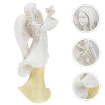 Phenofice Assorted Color Angel Figurine Resin Art Decor for Garden, Home, Office, Indoor and Outdoor Display