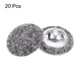 thumbnail image 3 of Uxcell 20pcs 24L botón de tela cubierto de 15mm con agujeros redondos, botones de metal para costura de vestidos y blusas en gris, 3 of 6