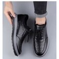 thumbnail image 4 of Zapatos de hombre Zapatos casuales de cuero para hombre Zapatos transpirables para hombre Zapatos de hombre con paneles suaves y suela blanda Zapatos para coche Zapatos, 4 of 5