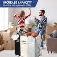 thumbnail image 3 of Cesto de ropa sucia 180 L plegable con asas para dormitorio y armario familiar, 3 of 5