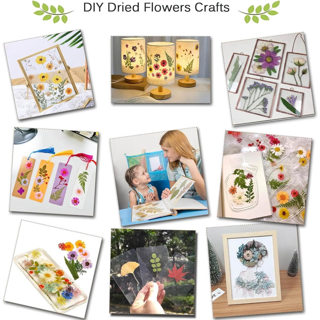 Wooden Flower Press Kits for Adults Kids DIY Art Crafts, Flower Press, Leaf Press, Plant Press for Making Greeting Cards