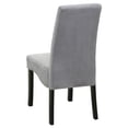 thumbnail image 4 of Stanton Velvet Upholstered Dining Side Chair Grey (Set of 2), 4 of 8