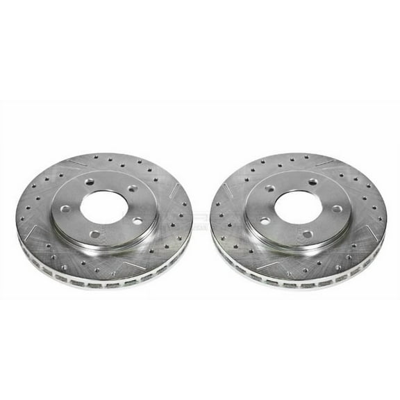Power Stop AR8228XPR Evolution Drilled & Slotted Rotors -Front