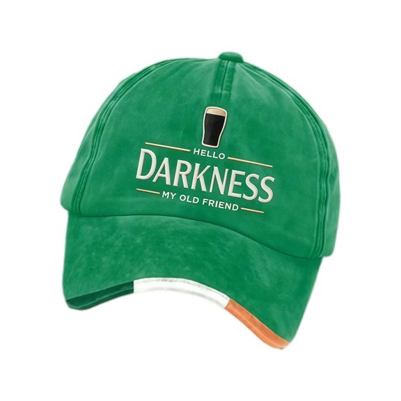 Lynono Distressed Baseball Cap Sunhat With Hello My Friend Embroidery And Black Beer Design Adjustable For Men Women
