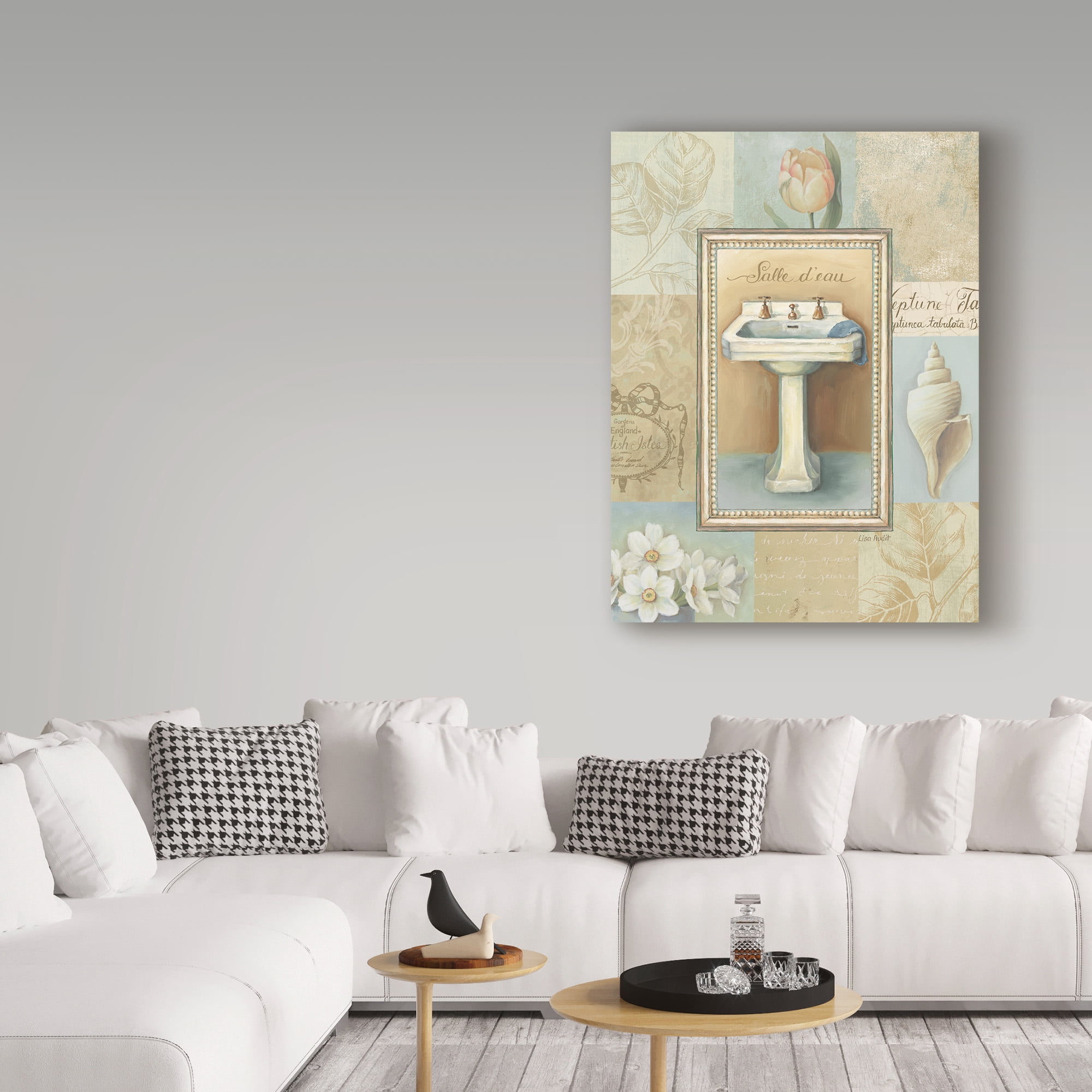 Trademark Fine Art 'Tranquil Bath I' Canvas Art by Lisa Audit