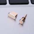 thumbnail image 4 of Juego de 2 conectores antipolvo para auriculares de 3,5 mm y puerto de carga para iPhone X/8 Plus/7 Plus/7/SE/6 Plus/6S/6/5S/5C/5 (dorados), 4 of 6