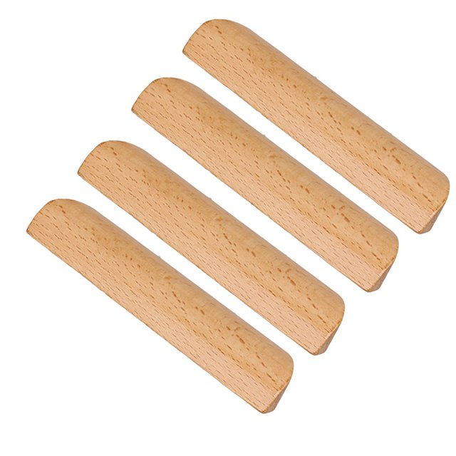BQLZR 30 Pcs Poignées Demi-Ronds en Bois pour Tiroir Distance 9.6CM